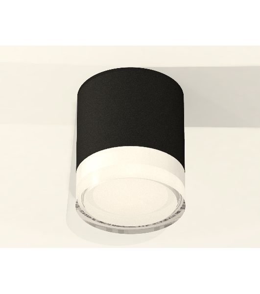 Светильник Ambrella Light XS7402033 SBK/FR/CL черный песок/белый матовый/прозрачный MR16 GU5.3 (C7402, N7160)