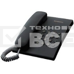 Телефон проводной Panasonic KX-TS2350RUB черный {повтор номера, регул-ка громкости, кр.на стену}, фото 1