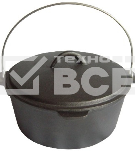 Казан MALLONY KС-31 д. 31 см (985047) (Казан чугунный KС-31, диам. 31 см, объем 6 л.)