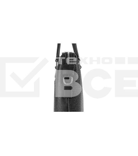 Сумка для ноутбука Сумка Continent CM-142 Black {полиэстр/эко кожа, черная 15.6