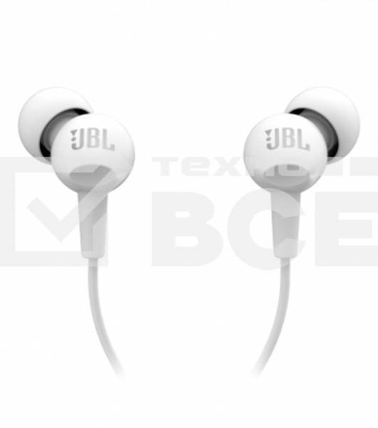 Наушники JBL C100SIU белый