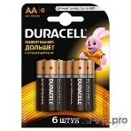 Батарейка DURACELL LR6-6BL BASIC (6/60/16800), фото 1