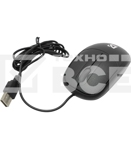 Мышь проводная Defender Datum MS-980 черный, 1000 dpi, USB, кнопки - 3