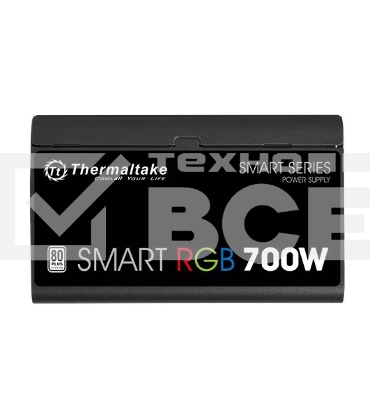 Блок питания Thermaltake Smart RGB (PS-SPR-0700NHSAWE-1), 700Вт, 80 PLUS, 120мм, черный