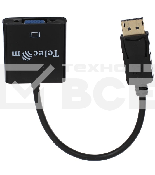 Кабель-переходник DP --> VGA-F 0,2m , Telecom (TA522)