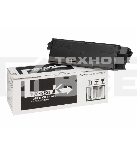 Картридж лазерный Kyocera TK-580K (1T02KT0NL0) черный для FS-C5150DN 3500 стр.