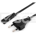 Кабель питания для ноутбуков, аудио/видео техники Cablexpert/Gembird PC-184/2-1.8М, 1.8м, 2-pin, черный, пакет, фото4