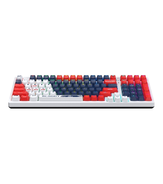 Клавиатура проводная A4Tech Bloody S98 механическая синий/белый USB for gamer LED (SPORTS NAVY)