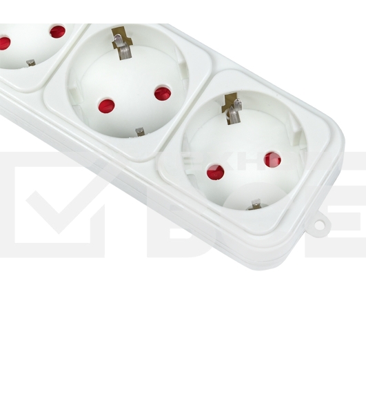 Сетевой фильтр EKF UFP10-375-6-03 6x3 м 10А/2,2 кВт с выкл. c/з ПВС 3х0,75 Блокбастер EKF PROxima