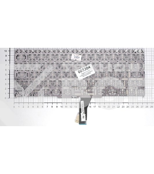 Клавиатура для ноутбука MacBook A1370 2011+ черная с подсветкой, плоский ENTER