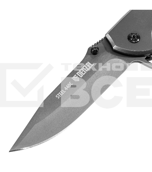 Нож складной Denzel, многоцелевой, системы Liner-Lock, с накладкой G10 на классической рукоятке 79207
