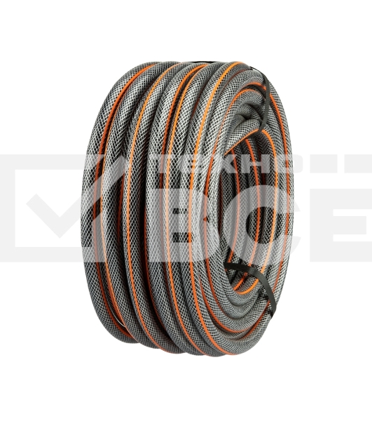 Шланг поливочный ПВХ 3-х слойный армированный 3/4дюйм 25м Стандарт Плюс ЧЕТЫРЕ СЕЗОНА 62-0226-1