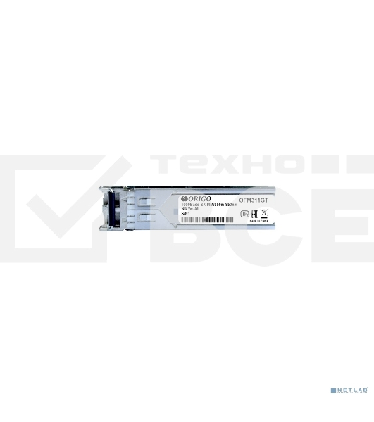 Трансивер Origo OFM311GT, оптич. SFP MM duplex 1 Гбит/с Tx:850нм до 0.55км
