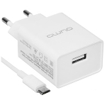 Сетевое зарядное устройство Qumo Energy light 10Вт, (модель 0103), порт: USB-A, + кабель PVC 1м. USB-A на MicroUSB, белый, фото5