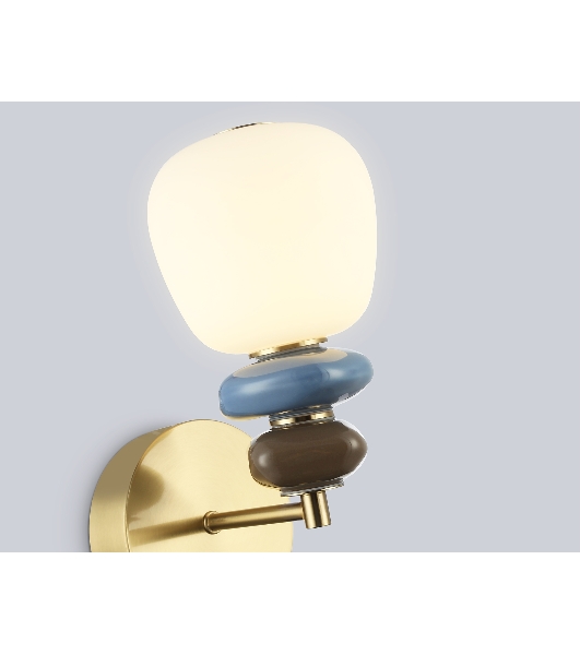 Настенный светильник Ambrella light LH53168 SB/WH бронза/белый 8W 3000K 140*225*300