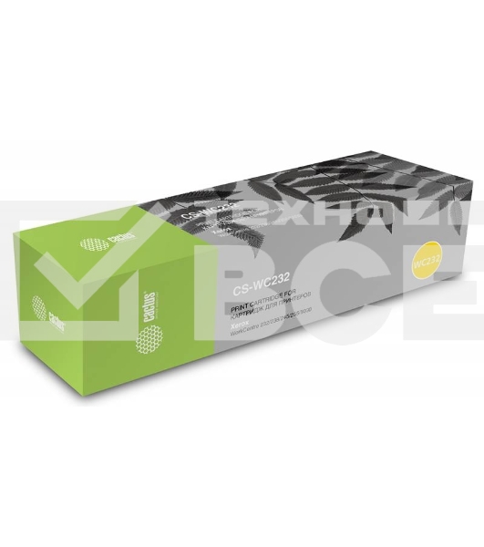 Картридж лазерный Cactus CS-WC232 006R01046 черный (32000 стр.) для Xerox WC 232/238/245/255/5030