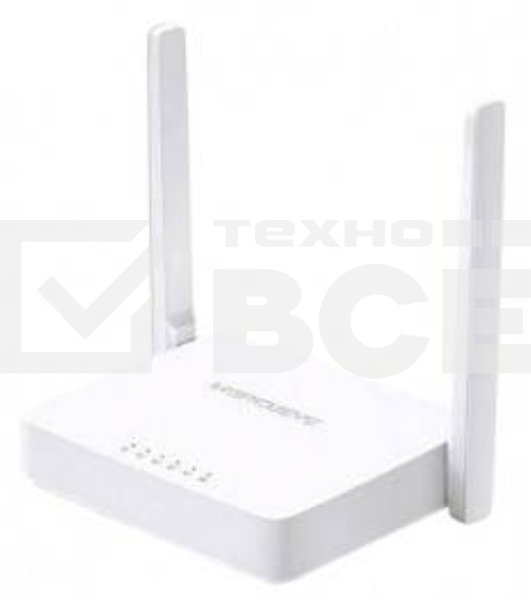 Маршрутизатор Mercusys MW305R Wi-Fi роутер 300 Мбит/с 2,4 ГГц, 1 порт WAN 10/100 Мбит/с + 4 порта LAN 10/100 Мбит/с, 2 фиксированные антенны