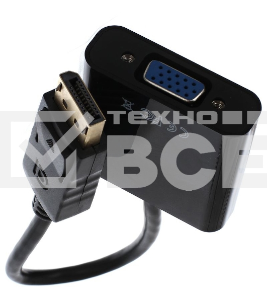 Кабель-переходник DP --> VGA-F 0,2m , Telecom (TA522)