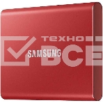 Накопитель SSD Samsung T7 MU-PC1T0R/WW, USB-C, 1Tb, 1.8