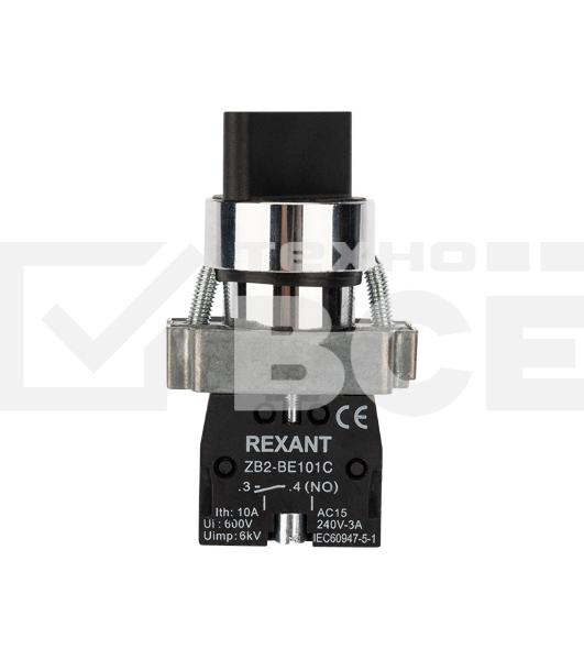 Переключатель BD21 2P короткая ручка NO Rexant