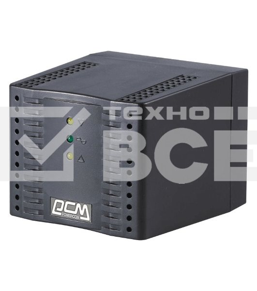 Стабилизатор напряжения Powercom Voltage Regulator, 3000VA, Black, Schuko