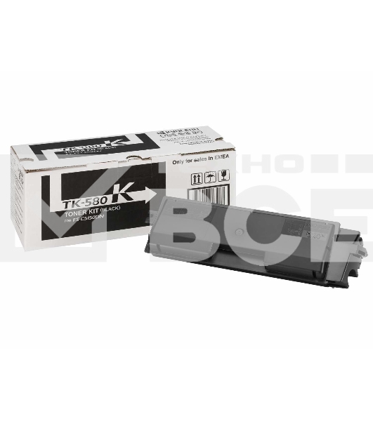 Картридж лазерный Kyocera TK-580K (1T02KT0NL0) черный для FS-C5150DN 3500 стр.