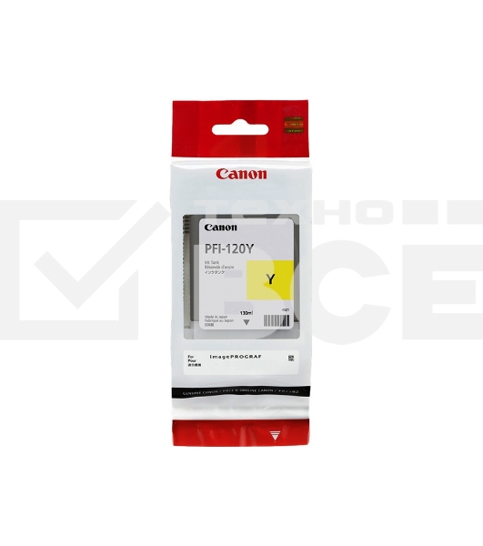 Картридж струйный Canon PFI-120 Y 2888C001 желтый (130мл) для Canon Canon imagePROGRAF TM-200/205