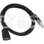 Кабель-удлинитель Vention USB 2.0 AM/AF - 1м Чёрный, фото 1