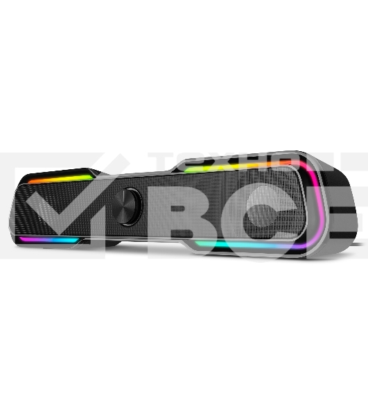 Колонки чёрные Sven 450 2.0 (2x5W, Bluetooth, RGB-подсветка)