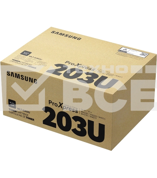 Картридж лазерный SAMSUNG MLT-D203U/ SU917A черный для Samsung SL-M4020/4070 (15000стр.)
