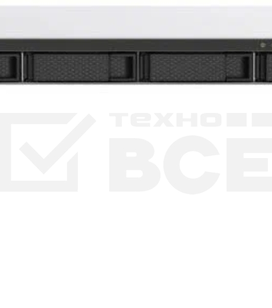 Сетевое хранилище без дисков SMB QNAP TS-453DU-4G NAS 4 HDD trays, rackmount 1U, 1 PSU. 4-core Intel Celeron J4125 2.0 GHz (up to 2.7 GHz), 4 GB RAM (1 x 4 GB) up to  8 GB (2 x 4GB), 2.5 Gigabit Ethernet x 2, 4xUSB, 1xHDMI . W/o rail kit RAIL-B02