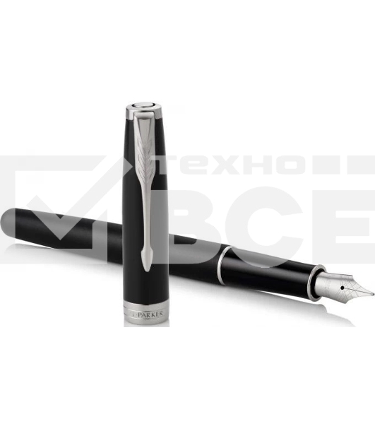 Ручка перьевая Parker Sonnet Core F529 (CW1931521) Matte Black CT F сталь нержавеющая подар.кор.