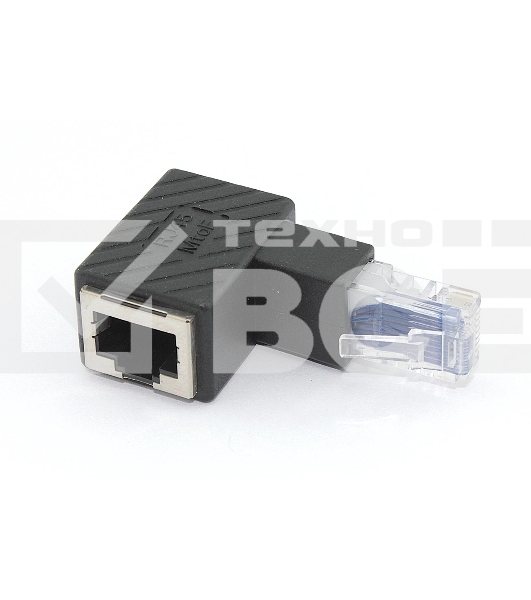 Удлинитель сетевого кабеля мама-папа угловой вверх