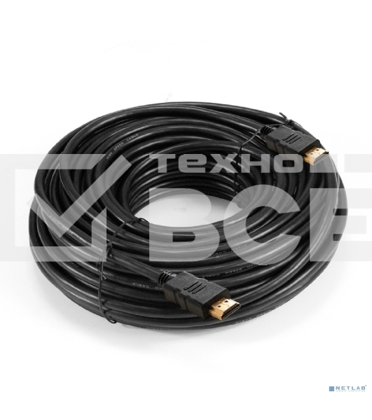Кабель HDMI ExeGate EX-CC-HDMI-30.0 (19M/19M, 30м, v1.4b, позолоченные контакты)