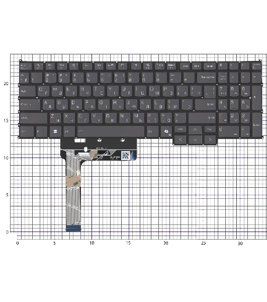 Клавиатура для ноутбука Lenovo ThinkBook 16 G8 IRL черная