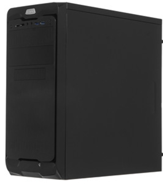 Компьютерный корпус ExeGate EX269435RUS Miditower UN-604 Black, ATX, (UN350, 120мм) 2хUSB+2хUSB 3.0, Audio