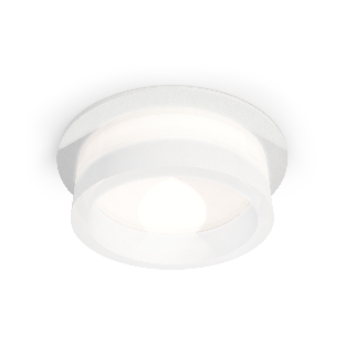 Комплект встраиваемого светильника Ambrella light XC8050015 SWH/FR белый песок/белый матовый GX53 (C8050, N8401)