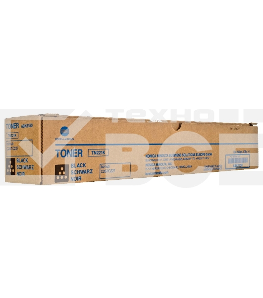 Картридж лазерный Konica-Minolta TN-221K черный для bizhub C227/C287