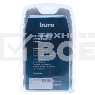 Кабель аудио-видео Buro HDMI (m)/HDMI (m) 3м. феррит.кольца Позолоченные контакты черный (BHP RET HDMI30-2)