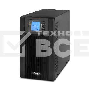 Источник бесперебойного питания Powerman Online 3000 Plus Black external battery pack (not included)(БЕЗ БАТАРЕИ)