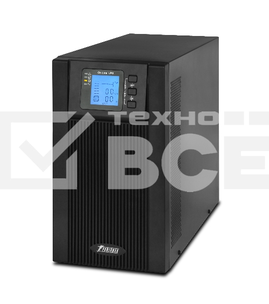 Источник бесперебойного питания Powerman Online 3000 Plus Black external battery pack (not included)(БЕЗ БАТАРЕИ)