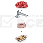 Мясорубка Bosch MFW45020 1600Вт белый/серый, фото9