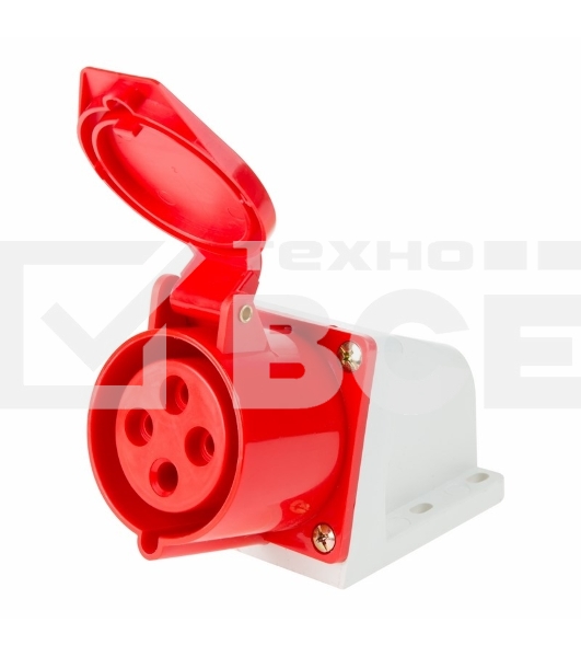 Розетка 124 стационарная 3Р+РЕ 32А 380В IP44 Rexant
