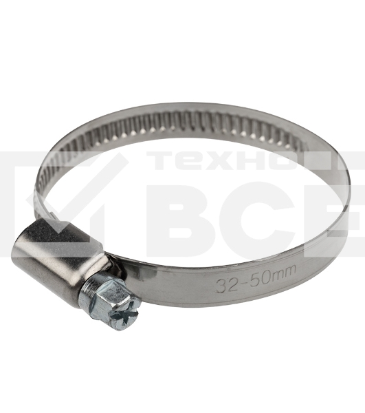 Хомут червячный Rexant 32-50-0,7 мм, (упак. 50 шт)