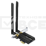 Адаптер 11AX 3000Mbps dual-band PCI-E adapter, 2402Mbps at 5G and 574Mbps at 2.4G, support Bluetooth 5.0, WPA2 encryption, two external Antennas., фото4