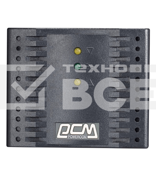 Стабилизатор напряжения Powercom Voltage Regulator, 3000VA, Black, Schuko