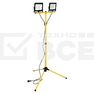 Прожектор светодиодный Iek LPDO606-2X050-65-K02 СДО 06-2х50Ш штатив 6500К IP65 черный
