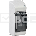 Бокс ОП КМПн 2/2 для 2 авт. выкл. прозр. крышка IP30 ИЭК MKP42-N-02-30-20, фото2