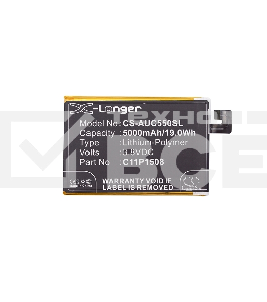 Аккумулятор CameronSino CS-AUC550SL C11P1508 для AsusZenFone 50003.8V / 5000mAh / 19.00Wh
