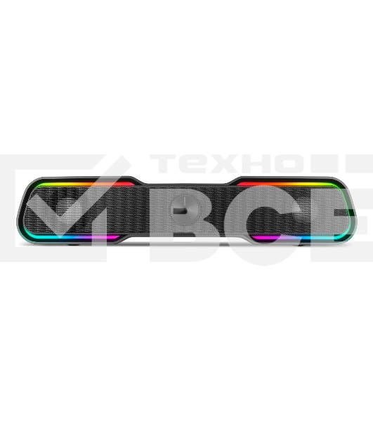 Колонки чёрные Sven 450 2.0 (2x5W, Bluetooth, RGB-подсветка)